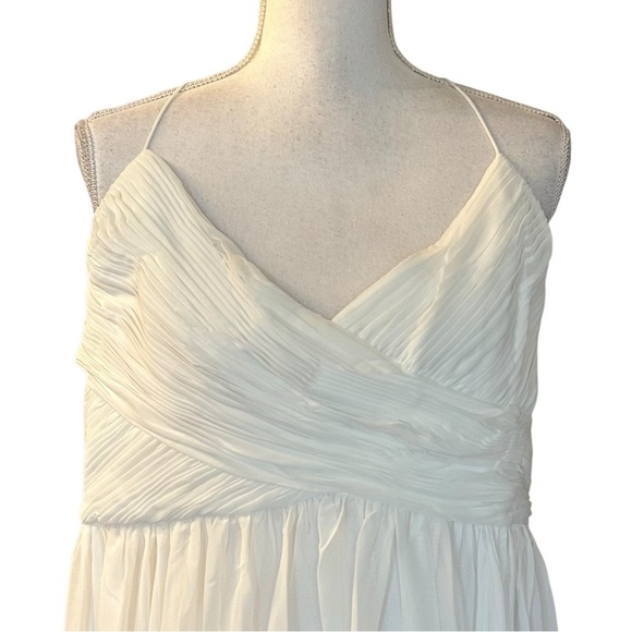 NEW IEENA FOR MAC DUGGAL Faux Wrap Sleeveless Flowy Midi Dress SZ Large Event - Picture 4 of 13